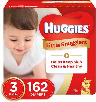 Huggies Little Snugglers Baby Diapers, Size 3, 162 Count - M