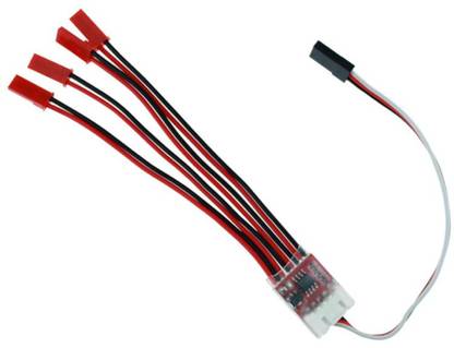 KitsGuru Night Flight LED Light Strips Controller Converter For 3S/4S/6S LiPo Battery Interconnect Electronic Hobby Kit