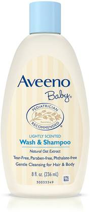 Aveeno Baby Wash & Shampoo For Hair & Body, Tear-Free, 8 oz