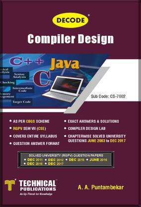 DECODE-Compiler Design for RGPV (SEM-VII CSE COURSE-2018)