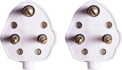 RUHAILA 2 PCS 3 PIN TOP 16 AMP Three Pin Plug