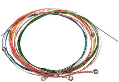 CGT Acoustic 1 Set Colorful Acoustic Guitar Steel Strings, E-A Guitar Strings For Electric Guitar,Folk Acoustic Guitars and Classic Guitars Part Accessories. Guitar String