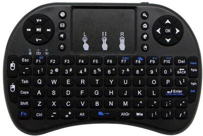 Bluebird 8 2.4GHz Mini Wireless Keyboard with Touchpad Mouse Wireless Multi-device Keyboard (Black) Wireless Handheld Multi-device Keyboard