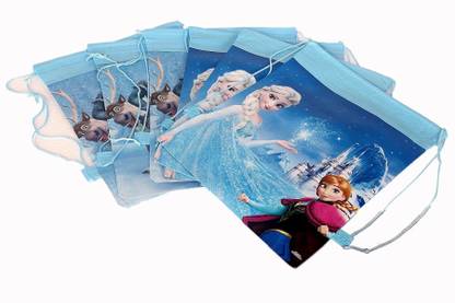 The Viyu Box Cute Frozen Look print Return Gifts Potli bags/ Picnic Bag For Kids (count 6) School Bag