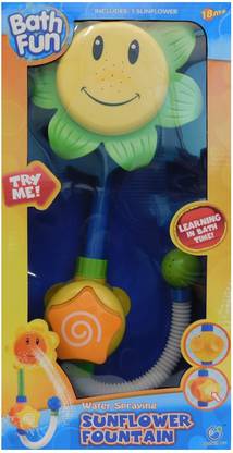 FAB 5 Baby Bath Toys Sunflower Water Shower Spray Hot Tub Fountain Toys for Children (Random Color) Bath Toy