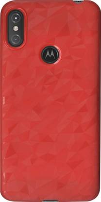 स्बम पीछे का कवर Motorola One Power Back Cover (Red) के लिए