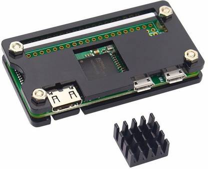 REES52 Raspberry Pi Zero Starter Kit for Raspberry Pi Zero W and Pi Zero 1.3 (Acrylic Black) Miscellaneous Electronic Hobby Kit