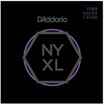 D'ADDARIO Electric NYXL1164 Nickel Wound 7-String Electric Guitar Strings Guitar String