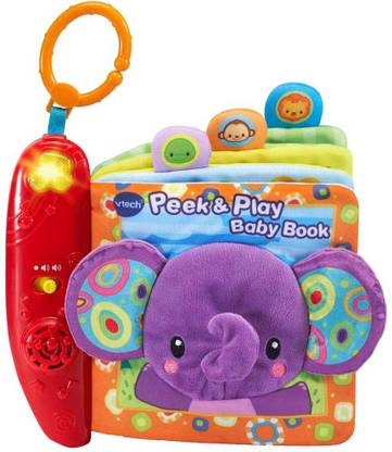VTECH Peek and Play Baby Book - Purple - Online Exclusive