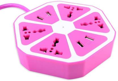 CRETO Universal USB Hexagon Extension Board 4  Socket Extension Boards