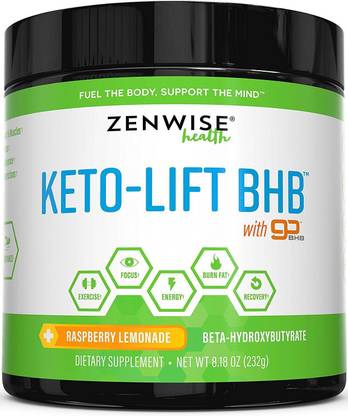 Zenwise Health Keto-Lift BHB Beta-Hydroxybutyrate Raspberry Lemonade 8.18 oz (232 g)