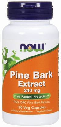 Now Foods Pine Bark Extract 240 mg 90 Veg Capsules