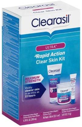 Clearasil Ultra Rapid Action Clear Skin Kit, 3 piece