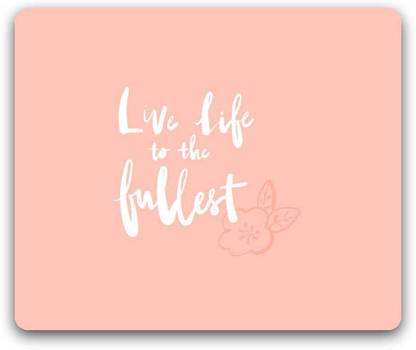 MADANYU Live Life Fullest Mousepad for Gamers HD Print Non Slip Base Mousepad