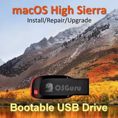 osguru macOS High Sierra 10.13.6 Install/Repair/Restore/Upgrade 16GB Bootable USB Pen Dri 64-Bit