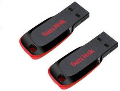 SanDisk Cruzer Blade set of 2 32 GB Pen Drive Compatible with Desktop Computer USB 2.0 Plastic Case