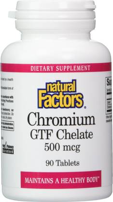 Natural Factors Chromium GTF Chelate 500 mcg 90 Tablets