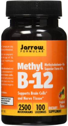 Jarrow Formulas Methyl B-12 Tropical Flavor 2500 mcg 100 Lozenges