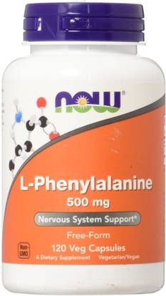 Now Foods L-Phenylalanine 500 mg 120 Veggie Caps