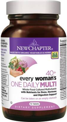 New Chapter Every Woman's One Daily 40 Plus Multivitamin - 72 Tablets