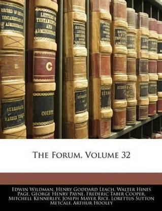 The Forum, Volume 32