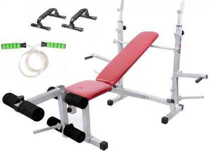 Lifeline Multi Bench 309 | Bundles With Skipping Rope and Accessories (2 Items) Home Gym Combo