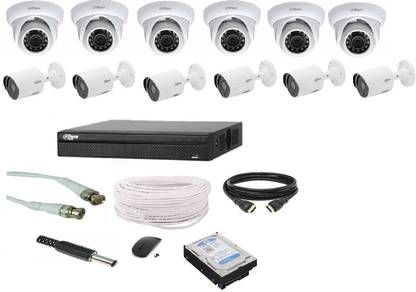 DAHUA 2mp 6 DOME 6 BULLET 4 channel dvr 1 TB hard disk (SEAGET and WD) Security Camera