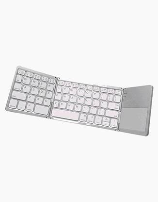 OWO Mini Foldable Touch 3.0 Bluetooth B033 Bluetooth Handheld Multi-device Keyboard Compatible with Desktop, Laptop, Mac