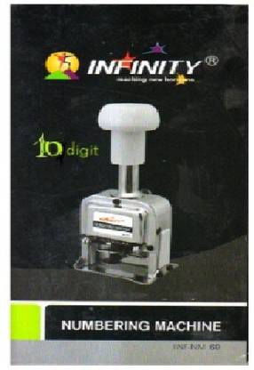 INFINITY 10 Digit Automatic Numbering machine with Spare Parts  Office Set