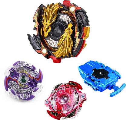 AncientKart Beyblade Burst Evolution Lost Longinus Gold Dragon Set with Spryzen S2 and Kerbeus Ragnarok with string launcher