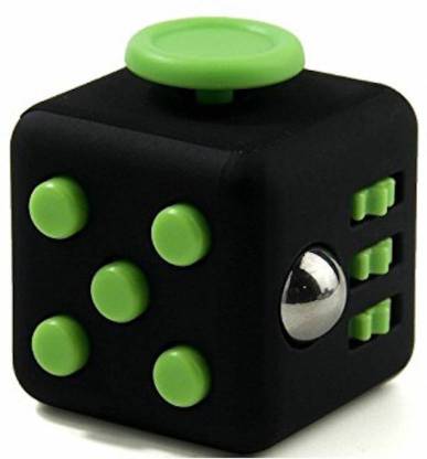 RVM Toys Fidget Cube Toys Gadget (Black and Green)