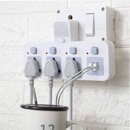 IMPULSE Gamma Plug-in Universal Spike Guard With Usb/wireless Conversion With Led Night Light/extention Board 3  Socket Extension Boards