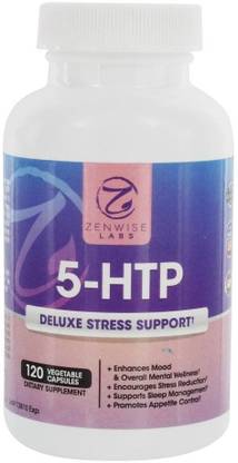 Zenwise Health 5-HTP Deluxe Stress Support 120 Veggie Caps