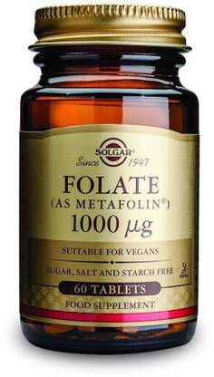 Solgar Folate As Metafolin 1000 mcg 60 Tablets