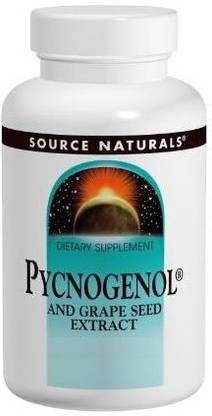 Source Naturals Pycnogenol and Grape Seed Extract - 100 mg - 30 Tablets