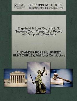 Engelhard & Sons Co, in Re U.S. Supreme Court Transcript of Record with Supporting Pleadings