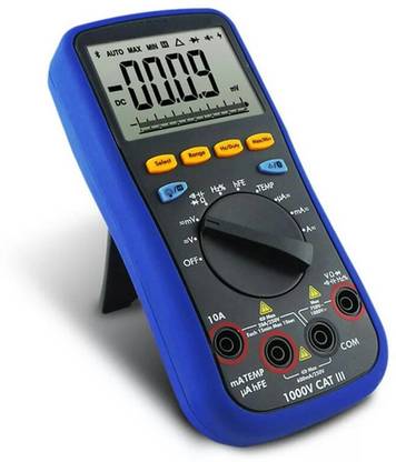 Owon B-33+ Digital Multimeter with Bluetooth True RMS Multifunction Meter with Test Lead K-type Thermocouple 6000 Count Backlight Digital Multimeter