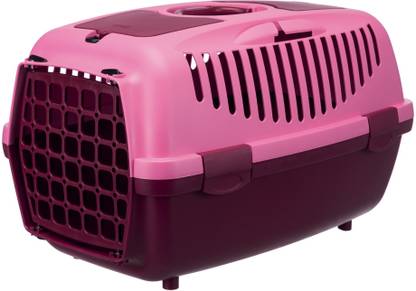 trixie Capri 2 Pet Carrier, 15x22x13 inch, Berry/ Pink Basket Pet Carrier