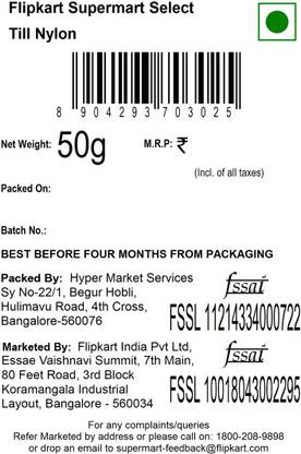 Flipkart Supermart Select Till Nylon