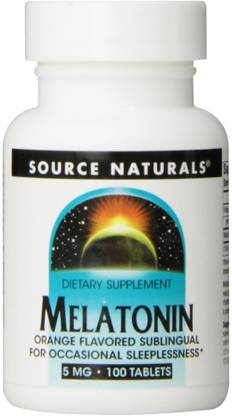 Source Naturals Melatonin Sublingual Orange - 5 mg - 100 Tablets