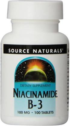Source Naturals Niacinamide B-3 - 100 mg - 100 Tablets