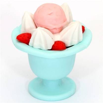 Iwako blue parfait ice cream cup eraser Japan