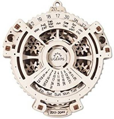 Ugears UGears Mechanical Models 3-D Wooden Puzzle Date Navigator