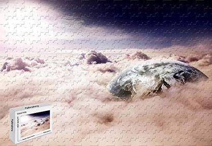 Genrc 1000 Piece Jigsaw Puzzle Star Trek Universe Wood-Material Large Size,29.5 X 19.6 Inch