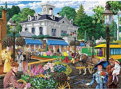 Bits and Pieces Victorian Spring, Busy Town Center By Artist Joseph Burgess