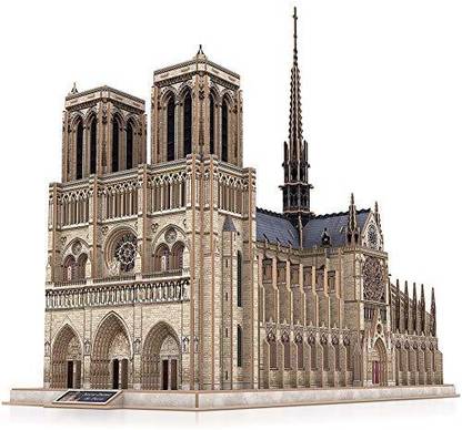 Cubicfun 3D Architecture Model Kits Puzzle Challenge for Adults,as Hobbies Gifts,Notre Dame de Paris France