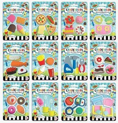 CrazErasers Crazerasers Collectible Puzzle Erasers Series 1 Random Style