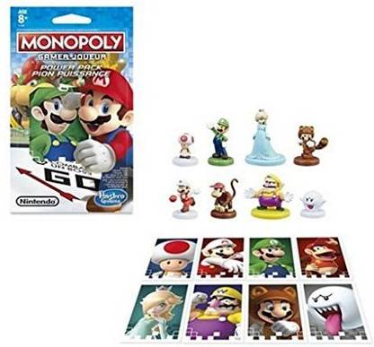 Monopoly Bundle of All 8 Gamer Edition Power Pack Pieces Complete Set,Red,One Size