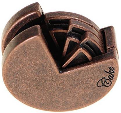Genrc CAKE Hanayama Cast Metal Brain Teaser Puzzle _ New 2017 Design _ Level 4 Difficulty Rating