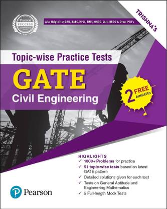 GATE (Civil Engineering) : Topic-wise practice tests (including 5 full length Mock Tests) by Pearson
